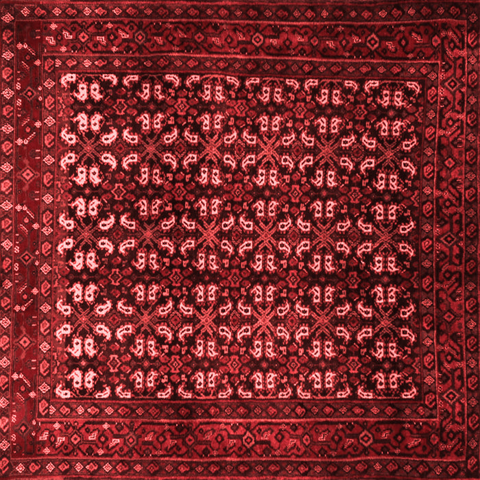 Machine Washable Persian Red Traditional Rug, wshtr2243red