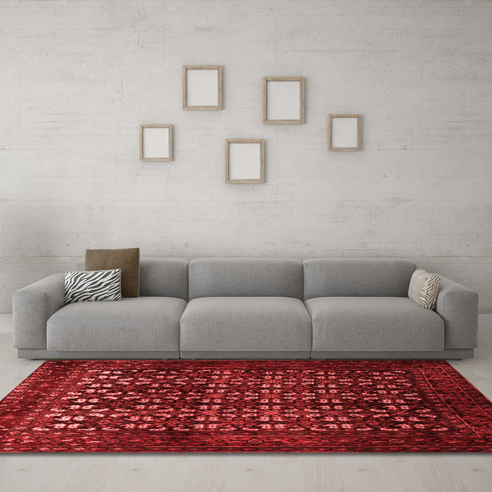 Traditional Red Washable Rugs