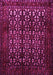 Machine Washable Persian Pink Traditional Rug, wshtr2243pnk