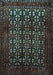 Machine Washable Persian Light Blue Traditional Rug, wshtr2243lblu