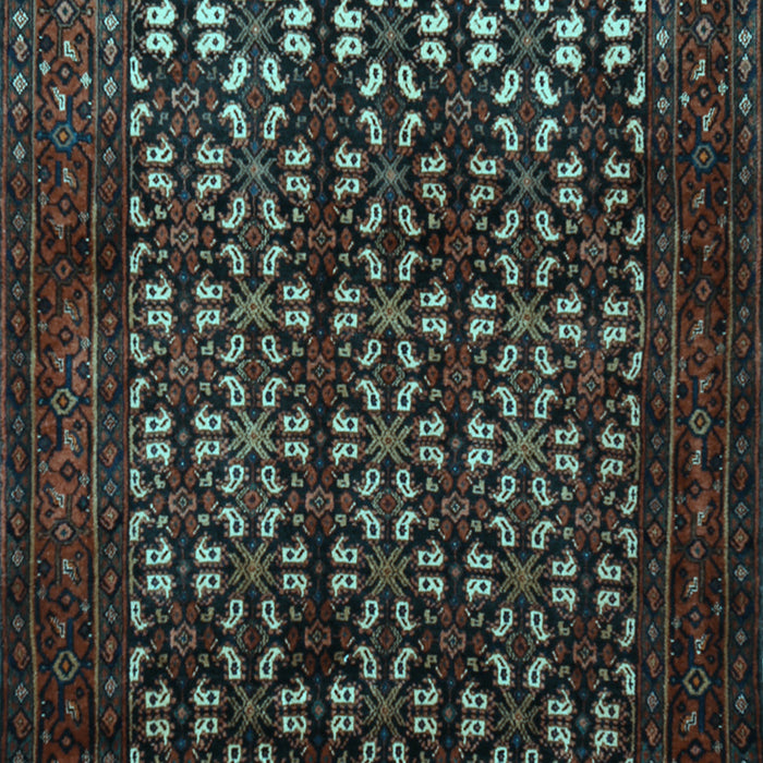 Machine Washable Persian Light Blue Traditional Rug, wshtr2243lblu