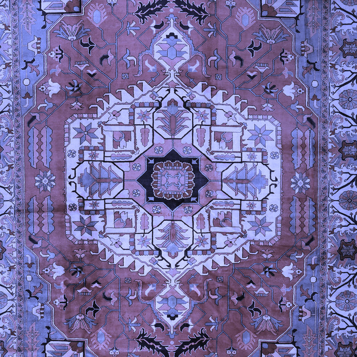Machine Washable Persian Blue Traditional Rug, wshtr2244blu