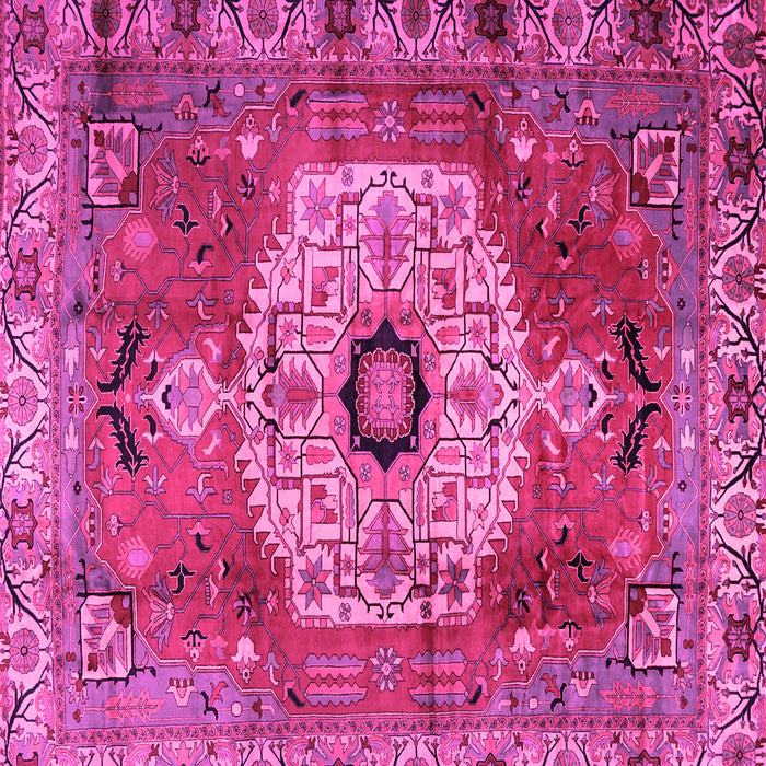 Square Persian Pink Traditional Rug, tr2244pnk