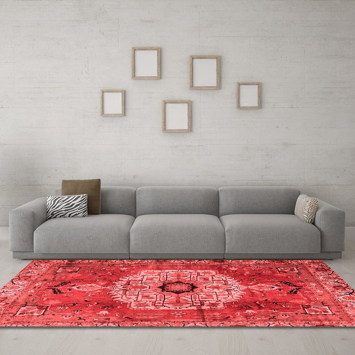 Traditional Red Washable Rugs