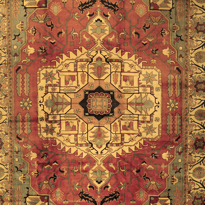 Machine Washable Persian Brown Traditional Rug, wshtr2244brn