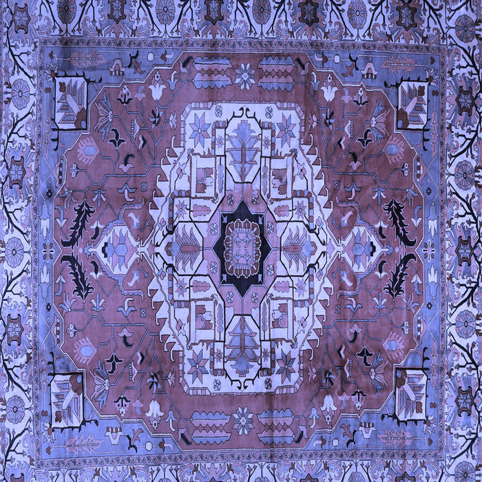 Square Persian Blue Traditional Rug, tr2244blu