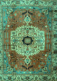 Persian Turquoise Traditional Rug, tr2244turq