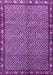 Machine Washable Persian Purple Traditional Area Rugs, wshtr2245pur