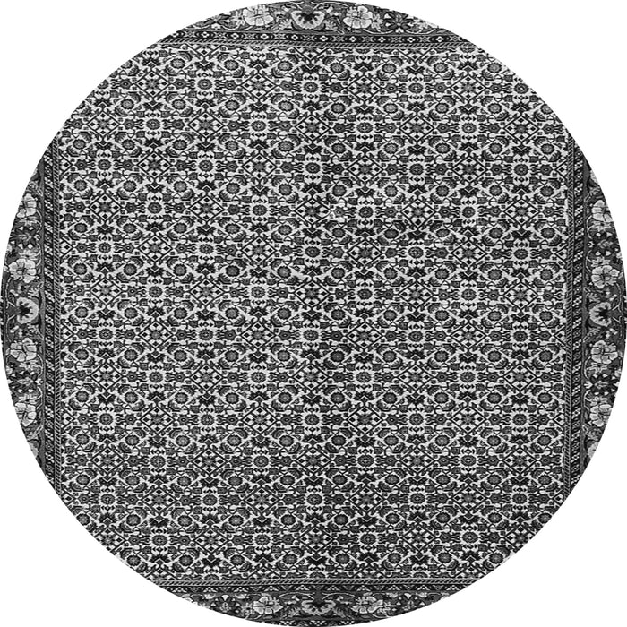 Machine Washable Persian Gray Traditional Rug, wshtr2245gry