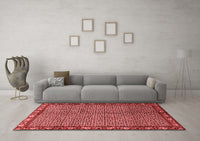 Machine Washable Persian Red Traditional Rug, wshtr2245red