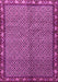 Machine Washable Persian Pink Traditional Rug, wshtr2245pnk