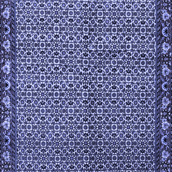 Machine Washable Persian Blue Traditional Rug, wshtr2245blu