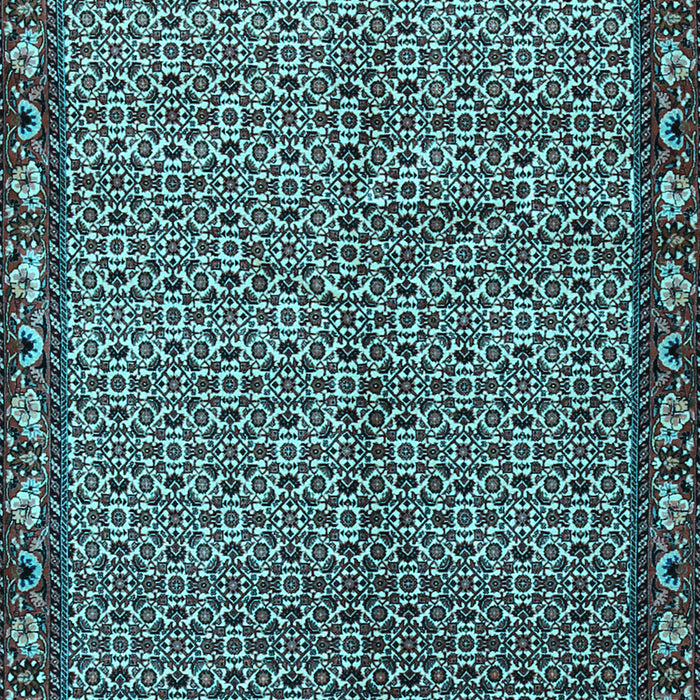 Machine Washable Persian Light Blue Traditional Rug, wshtr2245lblu