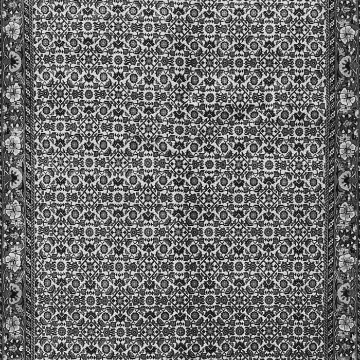 Serging Thickness of Machine Washable Persian Gray Traditional Rug, wshtr2245gry