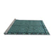 Sideview of Machine Washable Persian Light Blue Traditional Rug, wshtr2245lblu