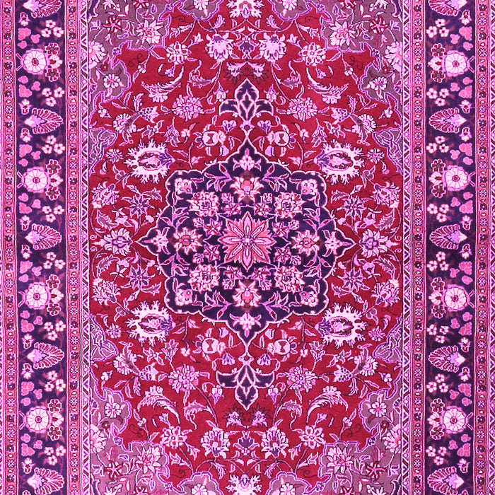 Machine Washable Persian Pink Traditional Rug, wshtr2246pnk