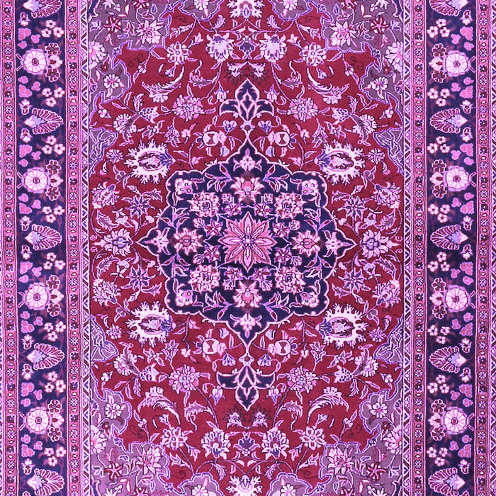 Machine Washable Persian Purple Traditional Area Rugs, wshtr2246pur