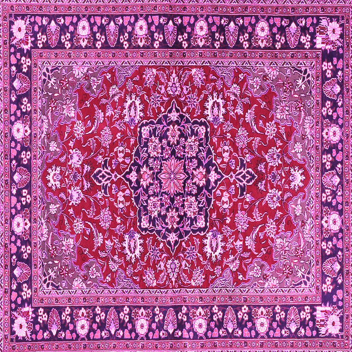 Square Persian Pink Traditional Rug, tr2246pnk