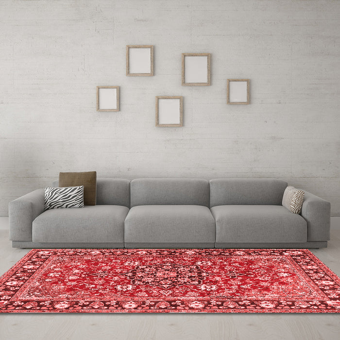 Traditional Red Washable Rugs
