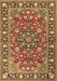 Machine Washable Persian Brown Traditional Rug, wshtr2246brn