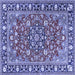 Square Persian Blue Traditional Rug, tr2246blu