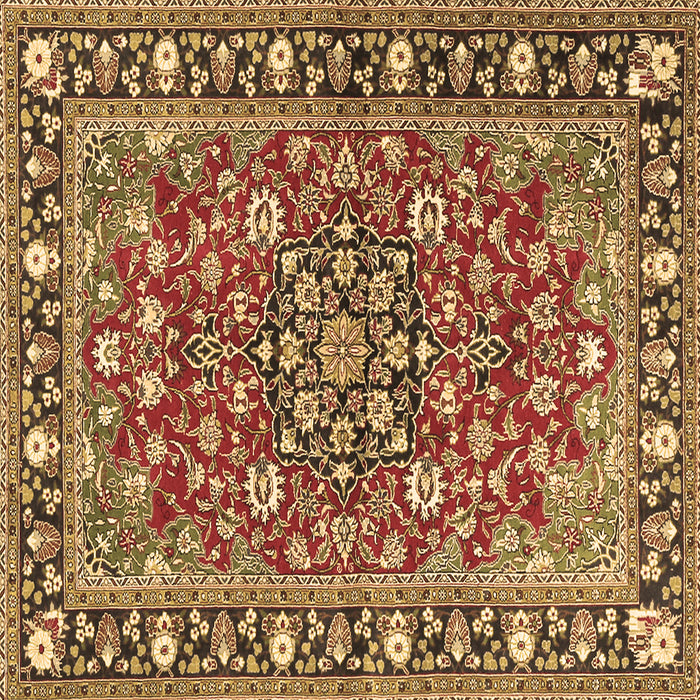 Square Persian Brown Traditional Rug, tr2246brn