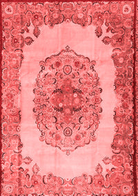 Medallion Red Traditional Rug, tr2247red