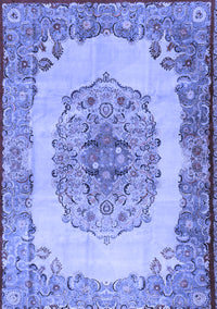 Medallion Blue Traditional Rug, tr2247blu