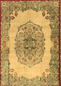 Medallion Brown Traditional Rug, tr2247brn