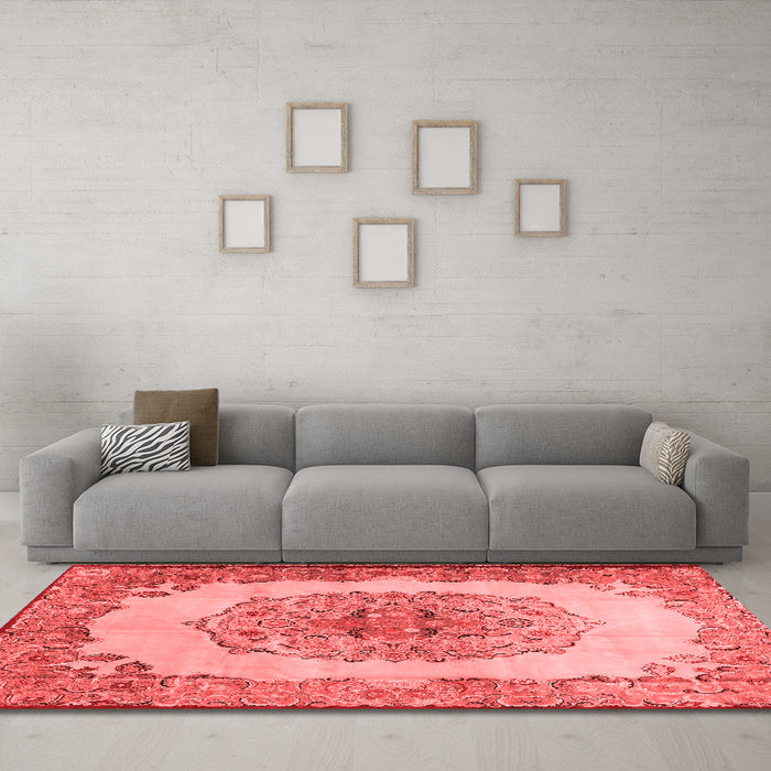 Traditional Red Washable Rugs