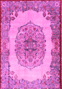 Medallion Pink Traditional Rug, tr2247pnk