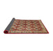 Sideview of Traditional Fire Brick Red Persian Rug, tr2248