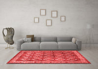 Machine Washable Persian Red Traditional Rug, wshtr2248red