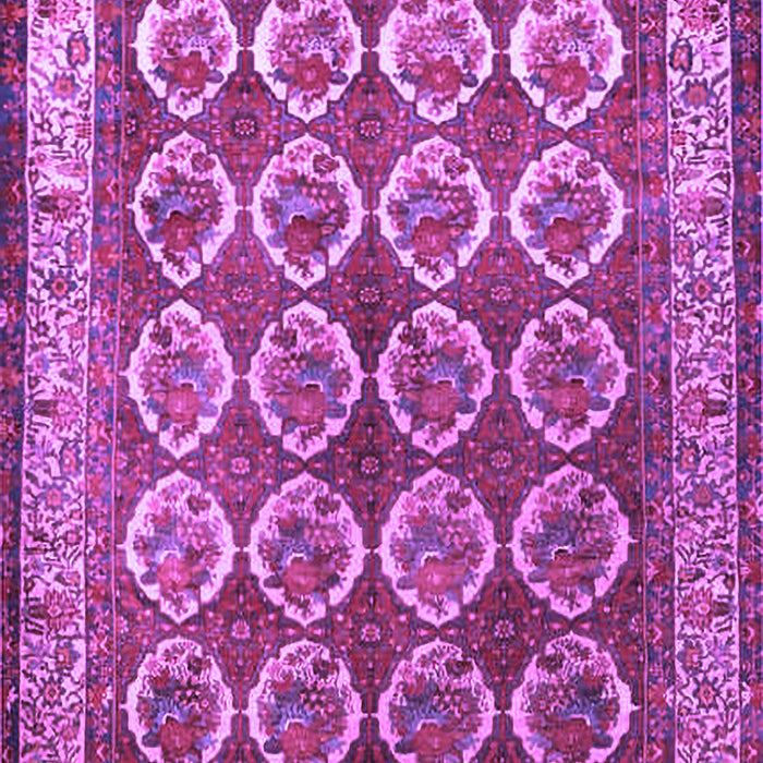 Machine Washable Persian Purple Traditional Area Rugs, wshtr2248pur