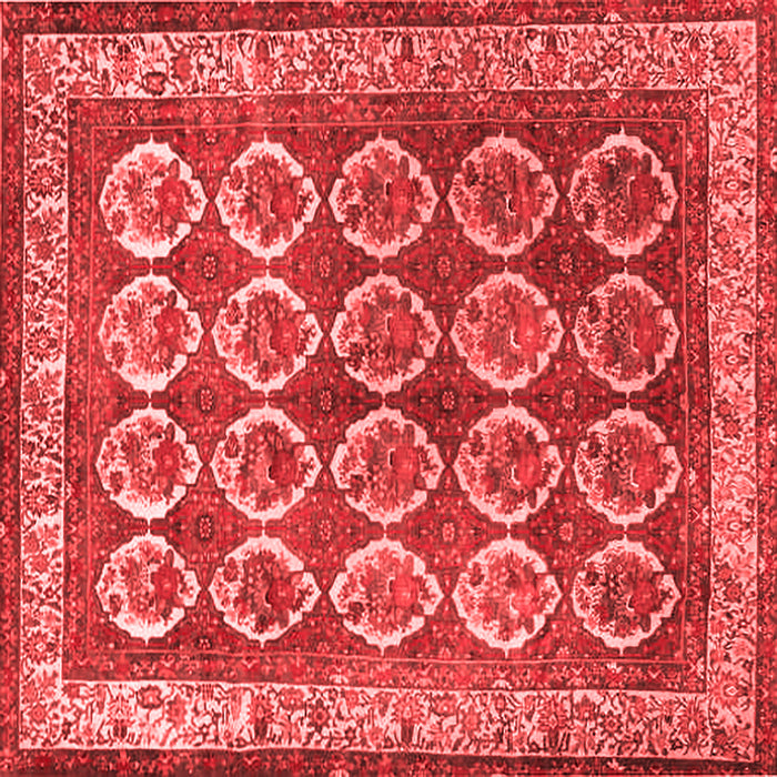 Machine Washable Persian Red Traditional Rug, wshtr2248red