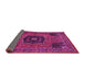 Sideview of Persian Pink Traditional Rug, tr2249pnk