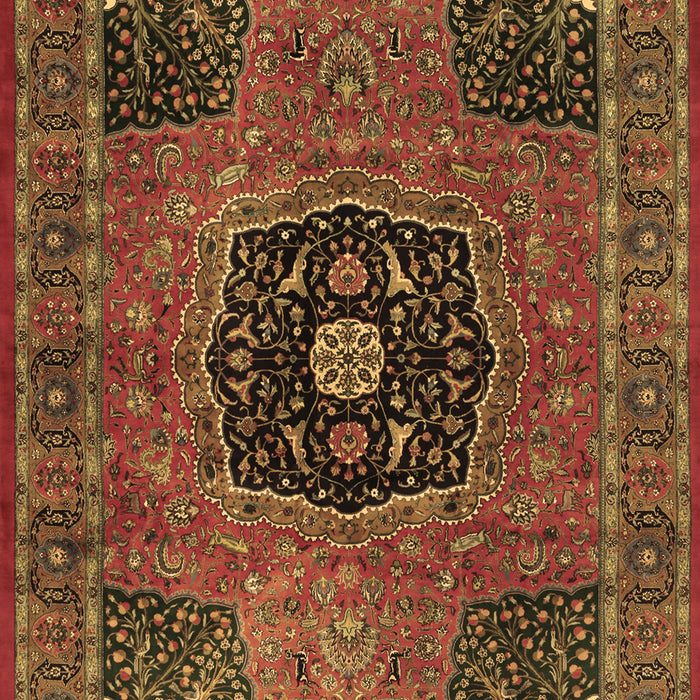 Machine Washable Persian Brown Traditional Rug, wshtr2249brn