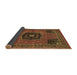 Sideview of Persian Brown Traditional Rug, tr2249brn