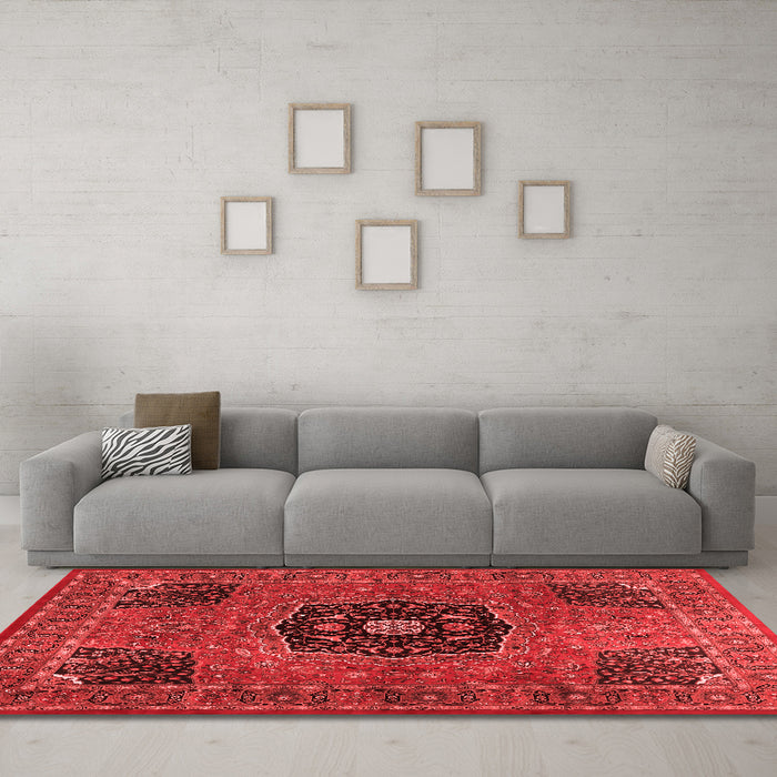 Traditional Red Washable Rugs