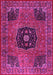 Machine Washable Persian Pink Traditional Rug, wshtr2249pnk