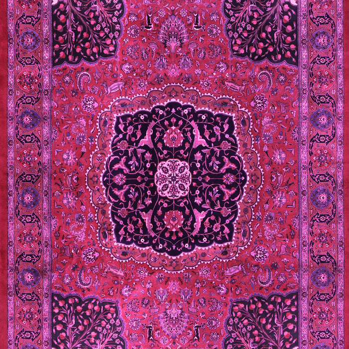 Machine Washable Persian Pink Traditional Rug, wshtr2249pnk