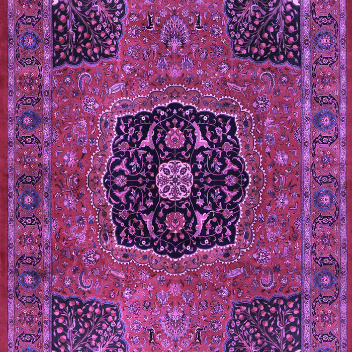 Machine Washable Persian Purple Traditional Area Rugs, wshtr2249pur