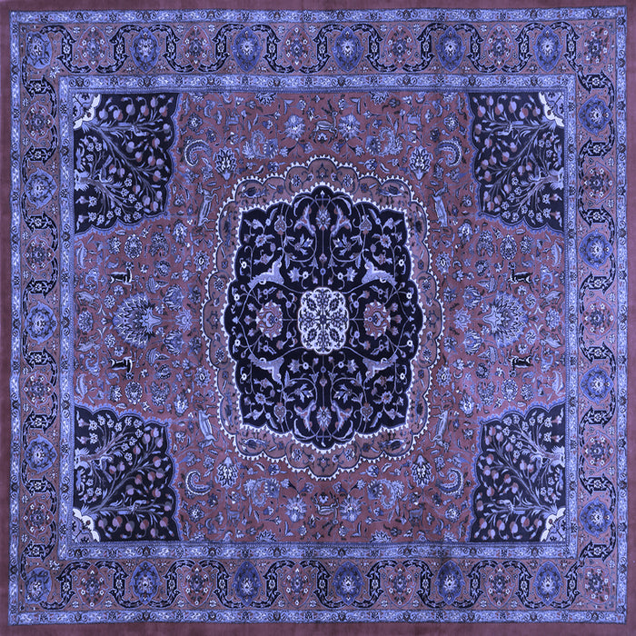 Square Persian Blue Traditional Rug, tr2249blu