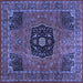 Square Persian Blue Traditional Rug, tr2249blu