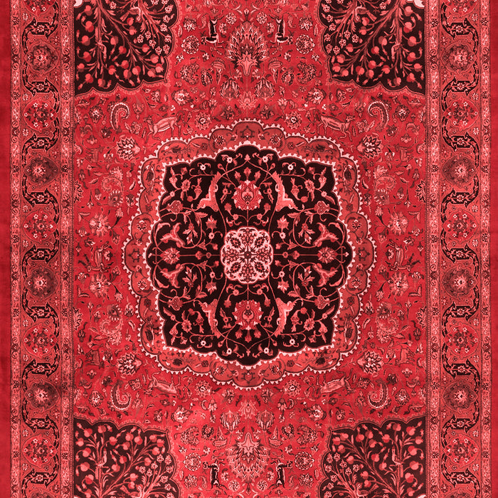 Machine Washable Persian Red Traditional Rug, wshtr2249red