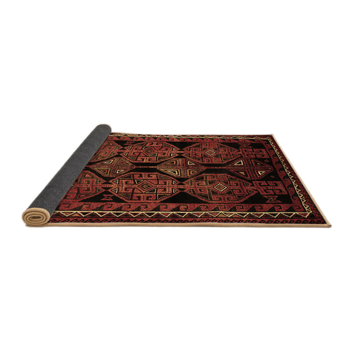 Sideview of Persian Brown Traditional Rug, tr224brn