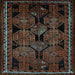 Square Persian Light Blue Traditional Rug, tr224lblu