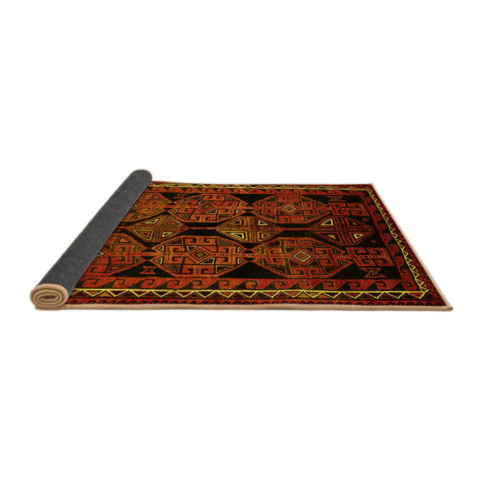 Sideview of Persian Yellow Traditional Rug, tr224yw