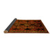 Sideview of Persian Yellow Traditional Rug, tr224yw