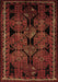 Machine Washable Persian Brown Traditional Rug, wshtr224brn